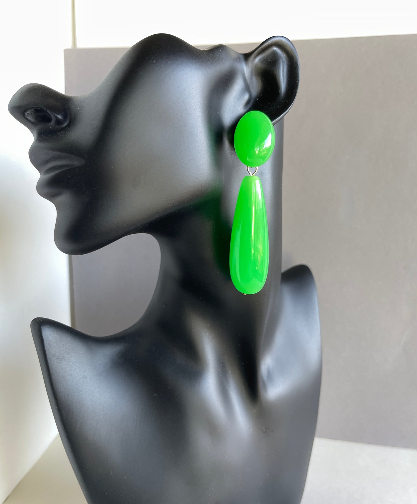 Jade Green Teardrop Earrings