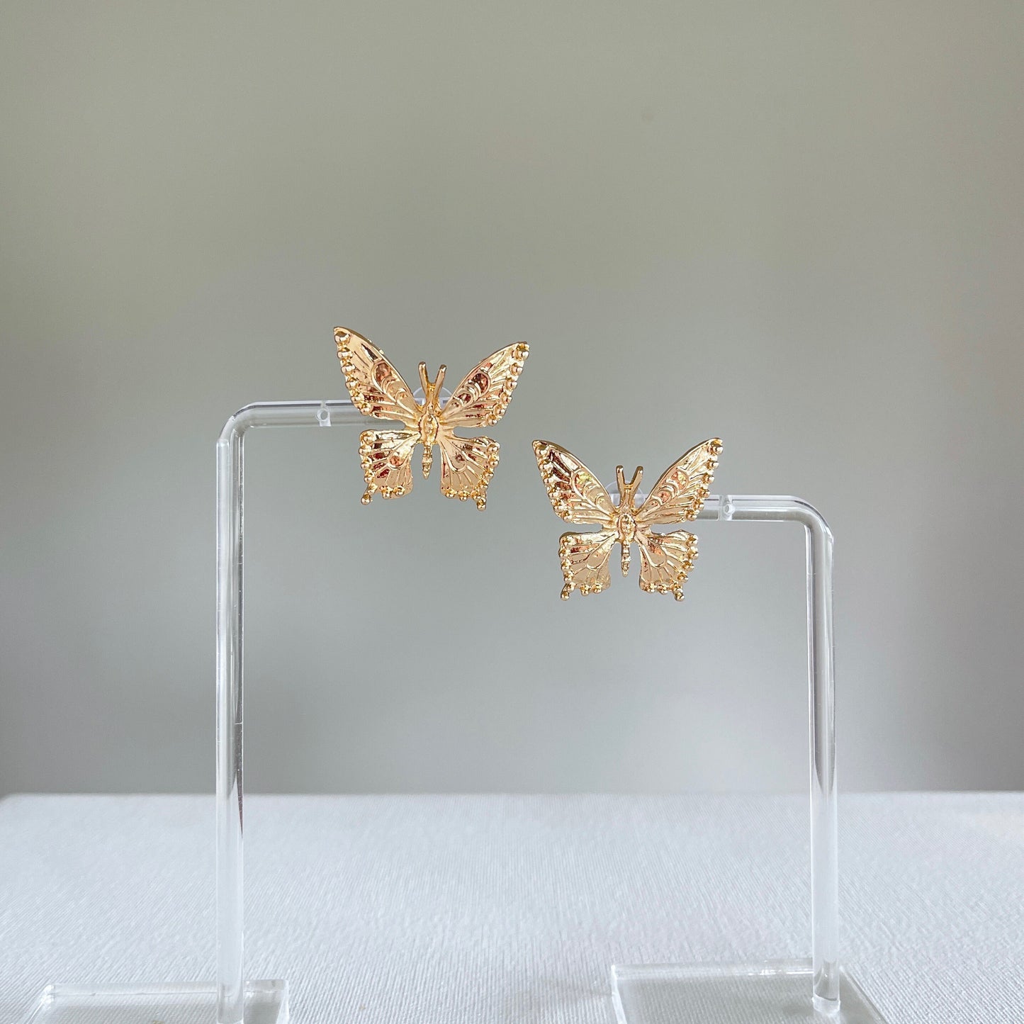 Gold Butterfly Earrings