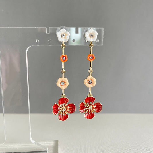 Flowers Drop Earrings