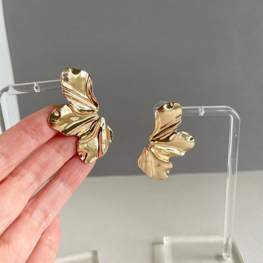 Gold Petals Earrings